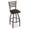 Holland Bar Stool Co 30" Swivel Bar Stool, Bronze Finish, Black Vinyl Seat 41030BZBlkVinyl - alternate 5